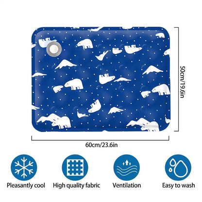 Dog cat Cooling Mat  Water-fill Gel Mat Leakproof Washable Cat Sleeping Cooling Mat For Dog Cat Puppy Kitten Small Animals