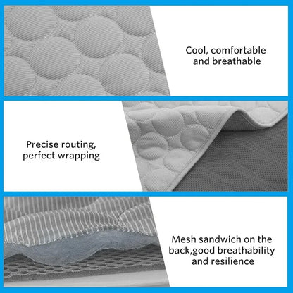 Dog Cooling Mat Dog Cooling Pad for Kennels, Crates, Cars, Indoor & Outdoor Ice Silk Cooling Mat for Extra Large Dogs Puppy Cats