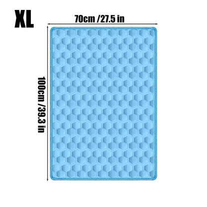 Dog Cooling Mat Hot Summer Non-Slip Cushion Pet Cats Bed Cooling Mat for Small Medium Large Breeds Animals Resting Camping