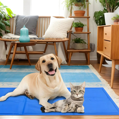 Cooling Mat for Dogs Self Cooling Ice Pad Portable Cats Sleeping Resting Gel Mat for Summer Relaxation Napping Crate Hot Weather