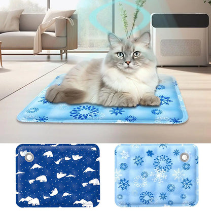Dog cat Cooling Mat  Water-fill Gel Mat Leakproof Washable Cat Sleeping Cooling Mat For Dog Cat Puppy Kitten Small Animals