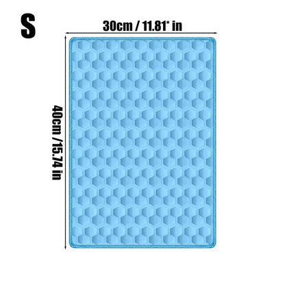 Dog Cooling Mat Hot Summer Non-Slip Cushion Pet Cats Bed Cooling Mat for Small Medium Large Breeds Animals Resting Camping