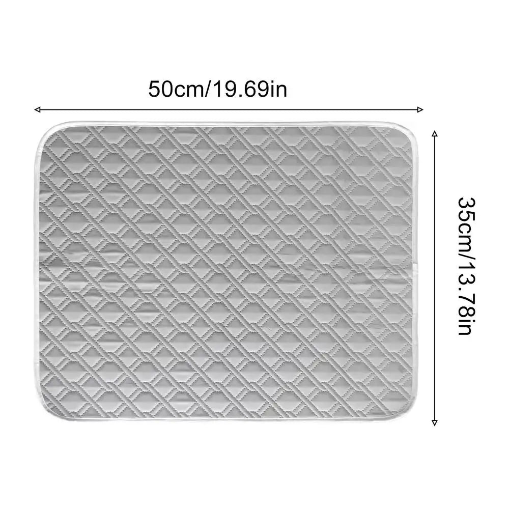 Dog Cooling Mat 45x35cm Self Cooling Pet Pad Soft Sweat Absorbent Sleeping Rug for Cats Summer Chill Cushion for Crate Kennel
