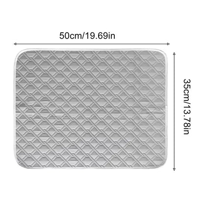 Dog Cooling Mat 45x35cm Self Cooling Pet Pad Soft Sweat Absorbent Sleeping Rug for Cats Summer Chill Cushion for Crate Kennel