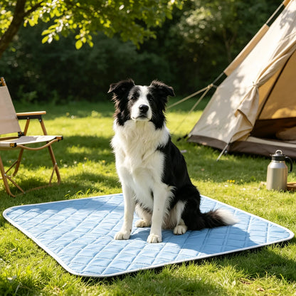 Dog Cooling Pad Large Mat Dogs Cool Refreshing Products Cold Pets Accessories Size Washable Bed Summer Does Not Slip Pet Goods