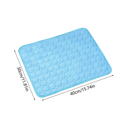 Dog Cooling Mat Ice-Silk Mat Indoor Pet Breathable Washable Pet Cooling Pad for Sofa Floor Kennel Car Seat Camping Travel Beach