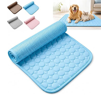 Dog Cooling Mat  No Freeze Needed Dogs Self-cooling Pad Washable Portable Crate Kennel Car Sofa Bed Floor Indoor Outdoor Summer