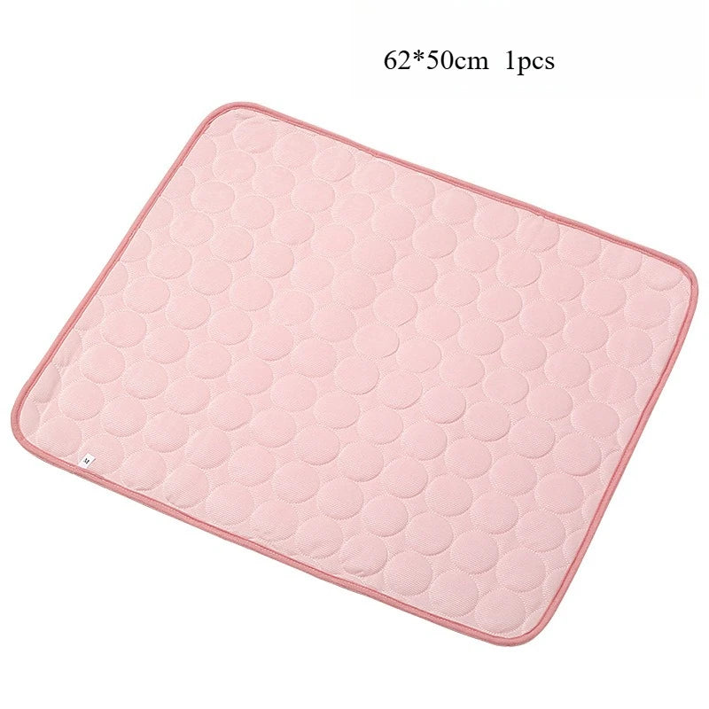 Dog Cooling Mat Dog Cooling Pad for Kennels, Crates, Cars, Indoor & Outdoor Ice Silk Cooling Mat for Extra Large Dogs Puppy Cats