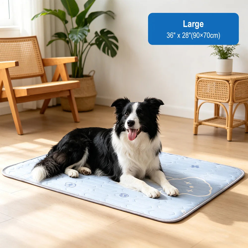 Dog Cooling Mat Summer Pet Cold Bed 3 Sizes For Small Big Dogs Pet Cat Portable Cooling Durable Blanket Sofa Cat Ice Pad Blanket